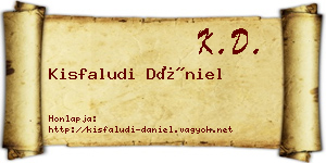 Kisfaludi Dániel névjegykártya